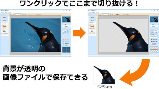 �y���M���������N���b�N�Ő؂蔲���I