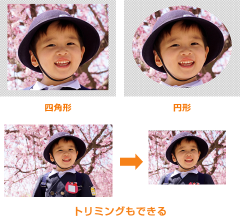 �l�p�`��~�`�ɐ؂蔲�����摜���g���~���O